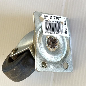 Qty 1 Unbranded 2" x 7/8" Steel Caster Wheel Swivel Plated - Picture 1 of 5