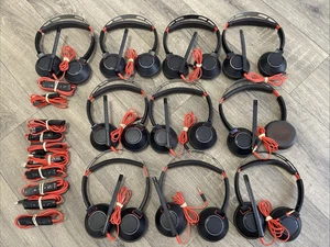 10x Plantronics Poly Blackwire C5220 Stéréo USB / 3,5mm Jack Casque Filaire - Photo 1/13