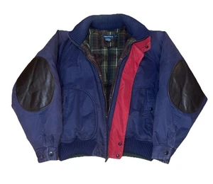 Chaqueta Bomber Nautica Para Hombre De Colección Y2K Cremallera Completa A Cuadros Talla XL Forrada Codera - Imagen 1 de 16