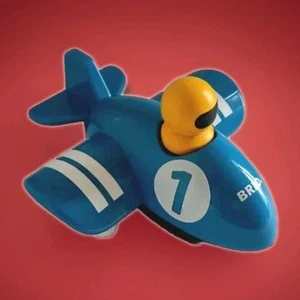 Brio Toy Aeroplane Small Blue Rare Vintage Very Good Condition Child's Toy. - Picture 1 of 5