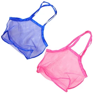 Borsa Giocattolo Spiaggia 2 Pezzi Bambino Grande Capacità Granchio Conchiglia Rete Stoccaggio - Foto 1 di 12