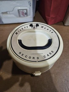 Vintage 60er Jahre Mickey Mouse Plattenkoffer Walt Disney 7" Vinyl 45 Schallplattenkoffer - Bild 1 von 5