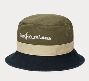 NUEVO CON ETIQUETAS POLO Ralph Lauren JOE BUCKET Viaje Ocean Lake Jugar Sombrero OLIVA NEGRO Adulto S-XL - Imagen 1 de 5