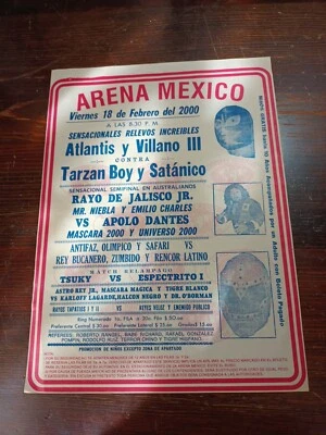 PROGRAMS 00's LUCHA LIBRE, TARZAN BOY Y SATANICO MEXICO MEXICAN WRESTLING - Image 1 of 4