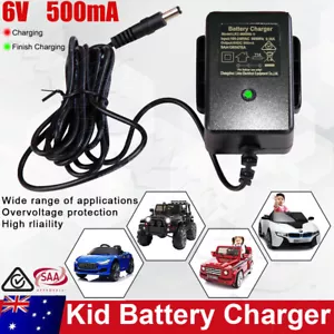 6V 500MA Kids Car Battery Charger Electric Toy Scooter Motorcycle Power Adapter - Picture 1 of 12