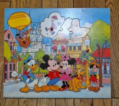 Walt Disney World Wooden Tray Puzzle Vintage 1984 - Image 1 of 4