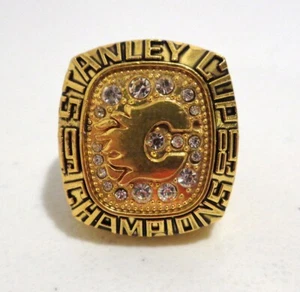 Al MacInnis Calgary Flames #2 NHL Stanley Cup Championship 1989 Size 11 Ring - Picture 1 of 5