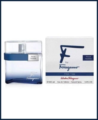 Salvatore Ferragamo F Free Time Eau De Toilette Spray para Hombres, 3.4 Onzas Foto 1 de 3