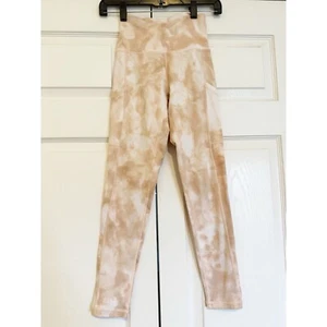 Aerie Offline Hugger hoch geschnittene Tasche Batik Leggings orange koralle hellbraun XS - Bild 1 von 6