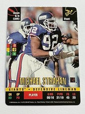 1995 Donruss Red Zone Football - Michael Strahan - New York Giants