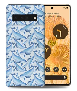 CASE COVER FOR GOOGLE PIXEL|WATERCOLOR WHALE PATTERN 1 - Picture 1 of 11
