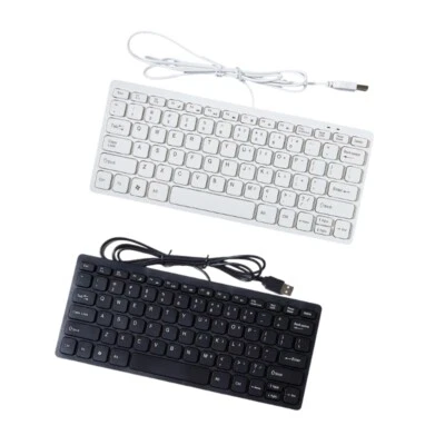 Slim Wireds Keyboards 78 Key Ergonomic for Comfortable Typing Experience - Image 1 of 4