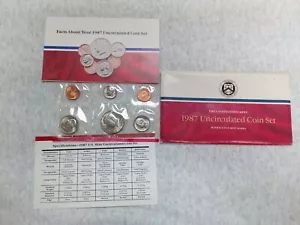 Juego de monedas sin circular (parcial) 1987 de Estados Unidos como nuevas - Imagen 1 de 9
