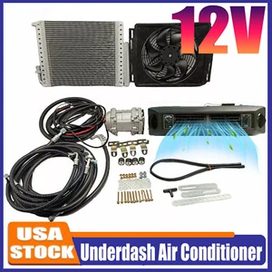 12V Universal Underdash Air Conditioner Electric A/C Car Unit Kit For Van Truck - Picture 1 of 12