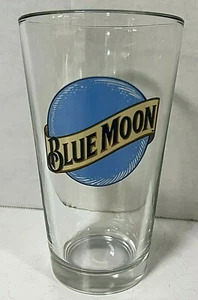 BLUE MOON BEER PINT GLASS - LIBBEY DURATUFF - Picture 1 of 3