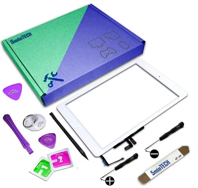 Touch Screen Glass Digitizer Replacement For Apple iPad 2/3/4/ & Air-Black/White - Image 1 of 4
