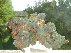 - Minerali Grezzi Cristalloterapia - RAME nativo MALACHITE QUARZO (75) marocco - Picture 1 of 5