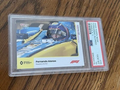 2020 Topps Now F1 #25 Fernando Alonso Reawakens the R25 Renault PSA 10 GEM MINT - Image 1 of 4