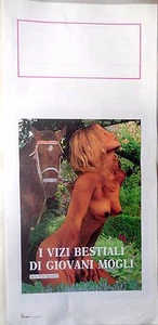 locandina playbill CINEMA I VIZI BESTIALI DI GIOVANI MOGLI I PECCATI DELLA NOTTE - Picture 1 of 1