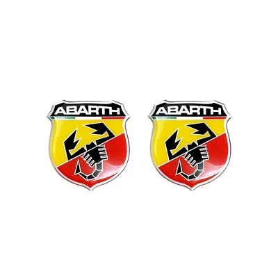 Adesivo 3D per Abarth Ufficiale 2 Scudetti da 30 mm - Immagine 1 di 4
