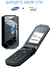 Genuine Nokia 7070 Prism 2G GSM 900 / 1800 UNLOCKED Flip Phone Dual Sim - Blue