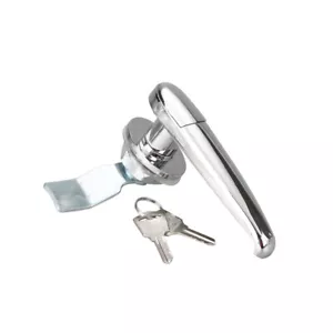 Rotary Handle Recessed Metal Security Lock with 2 Keys for File Cabinet Door - Picture 1 of 6