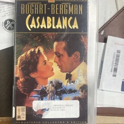 Casablanca VHS Movie Sealed Bogart Bergman FREE SHIPPING - Image 1 of 2
