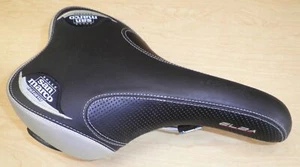 SELLE SAN MARCO ISLAND BLACK/GREY BICYCLE SEAT/SADDLE BIKE PARTS 511 - Picture 1 of 7