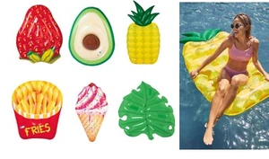 Aufblasbare Wassertiere/Früchte Luftmatratzen Wassermatratze Strandmatratze Bad - Bild 1 von 15