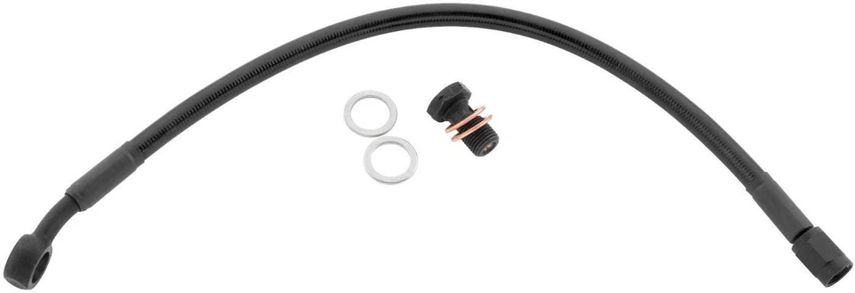 Goodridge Premium Brake Line Kit Plus 8" Negro Touring ABS HD0132-1FPBK+8 Foto 1 de 1