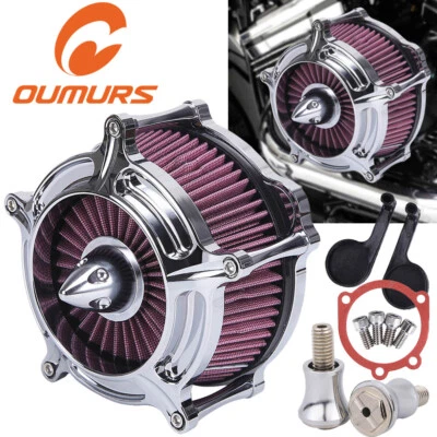Air Cleaner Intake Filter Turbine For Harley Sportster Iron XL 883 1200 XL 72  - Image 1 of 4