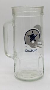 Dallas Cowboys Glass Beer Mug Fisher Peanuts Promo NFL Football