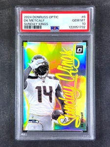 2024 Panini Donruss Optic #6 DK Metcalf Sunday Kings SSP Case Hit PSA 10 Gem - Picture 1 of 2