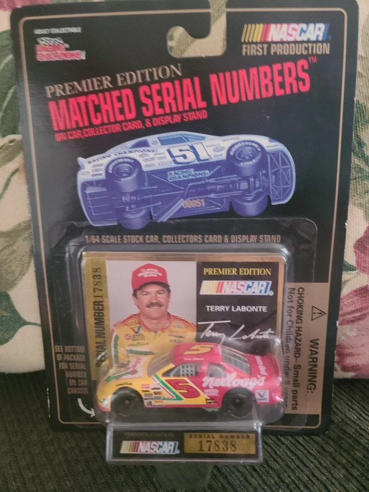 Racing Champions 1995 números de serie emparejados 1:64 #5 Terry Labonte Kellogg's Foto 1 de 1