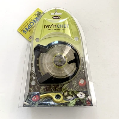 Chef'n Rev'n Herb processador de alimentos puxar cabo giratório picador manual NOVO - Imagem 1 de 4