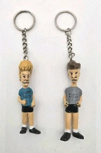 RARE! Vintage 1993 Beavis and Butthead MTV 3" Tall PVC Set-Keychains-Cool! - Picture 1 of 4