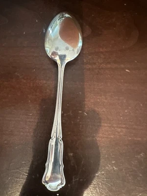 Винтажная европейская чайная ложка из серебра 800 — 1 унция — континентальное серебро — «Сьюзен» - Изображение 1 из 4