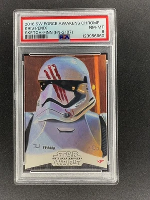 Star Wars The Force Awakens 2016 cromo, tarjeta de boceto - Finn, Pop 1 Foto 1 de 2