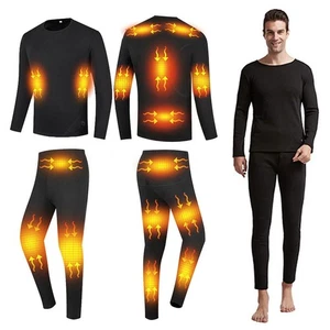 Men's Thermal Underwear Set With 16 Heating Zones, Winter Outdoor Sports Heat... - Picture 1 of 7