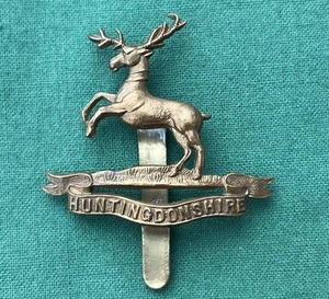 WW1 1914-22, insigne casquette militaire Huntingdon cycliste Bn 100% authentique armée britannique. - Photo 1 sur 9