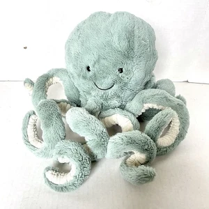 JELLYCAT ODYSSEY OCTOPUS groß 19 x 7 Zoll blau grün Meeresschaum Meer-Moos Ozean Plüsch - Bild 1 von 12