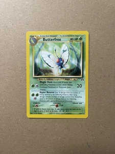 Butterfree 19/75 Non Holo Rare Neo Discovery WOTC Pokemon Karten Pack Fresh MINT - Bild 1 von 4