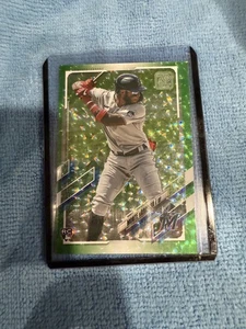 2021 TOPPS Green SpeckleMONTE HARRISON RC SSP - Picture 1 of 2