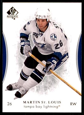 2007-08 SP Authentic Martin St. Louis Tampa Bay Lightning #29 - Image 1 of 2