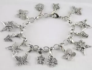 3Pcs Tibetan silver Butterfly dragonfly charm bracelets #20002 - Picture 1 of 1