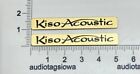 Kiso Acoustics Speaker Badge Logo Emblem Custom Made PAIR