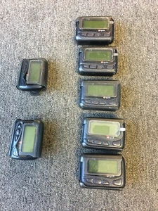 Lot of 7 Sun Telecom Spok  5x T5 Black  & 2x T3 Plus  Pagers functional - Picture 1 of 5