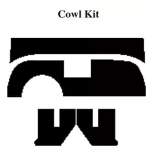 Kick Panel Insulation Kit for 55-56 Ford Thunderbird Coupe/Convertible Cowl - Bild 1 von 1