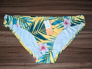 KONA SOL - Damen Medium Coverage Hipster Bikinihose XL gelb grün - Bild 1 von 2