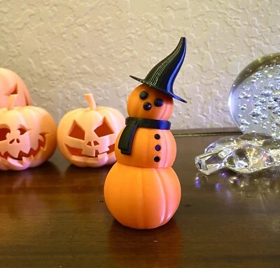 Muñeco de Nieve Calabaza Articulado Personalizable Posable Decoración de Navidad Vacaciones Foto 1 de 4